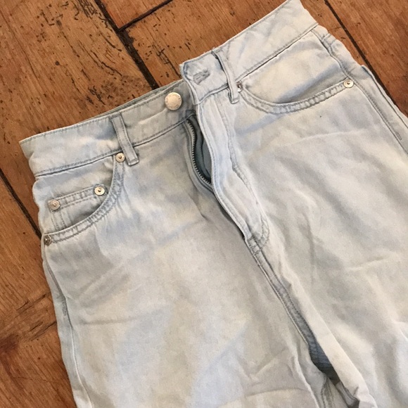 Cheap Monday Light Blue Denim Wide Flare XS - Picture 2 of 4